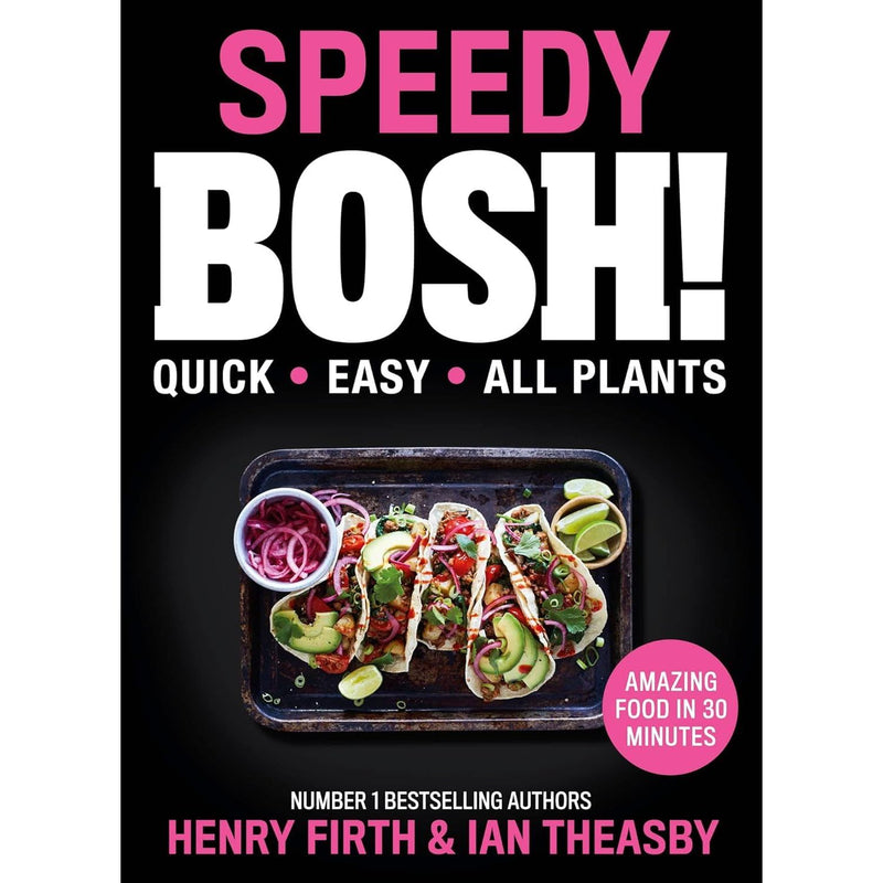 BOSH Series 6 Books Collection Set by Henry Firth and Ian Theasby featuring recipes and cooking tips in colorful covers.
