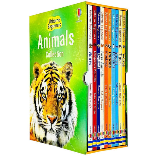 Usborne Beginners Animals Collection 10 Books Box Set (Bears, Dangerous Animals, Elephants, Farm Animals, Monkeys, Pandas) - The Book Bundle