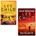 Lee Child Jack Reacher Series 2 Books Collection Set (No Plan B [Hardcover], Better Off Dead) - The Book Bundle