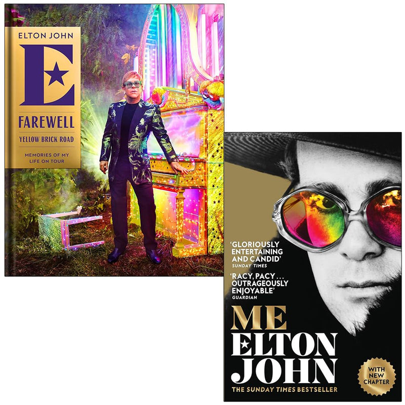 Elton John Collection 2 Books Set (Farewell Yellow Brick Road and Me Elton John Official Autobiography) - The Book Bundle