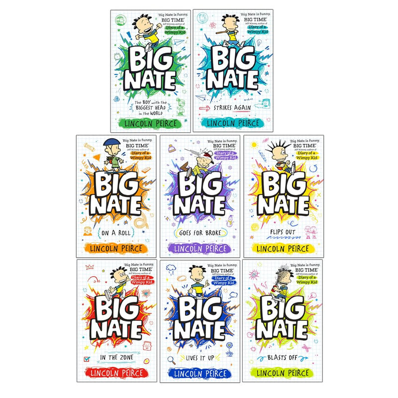 Big Nate 8 Books Collection Set by Lincoln Peirce - Fiction - Paperback