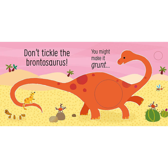 Don't tickle the T. rex! (DON'T TICKLE Touchy Feely Sound Books) - The Book Bundle