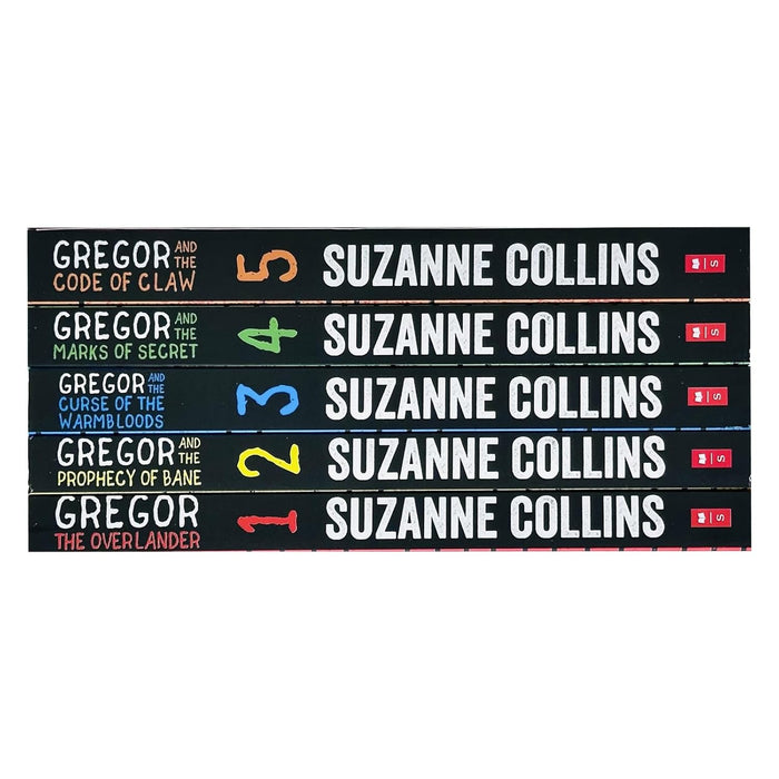 Gregor The Underland Chronicles Series 1-5 Books Collection Set By Suzanne Collins (The Marks of Secrets, Gregor the Overlander, The Prophecy of Bane) - The Book Bundle