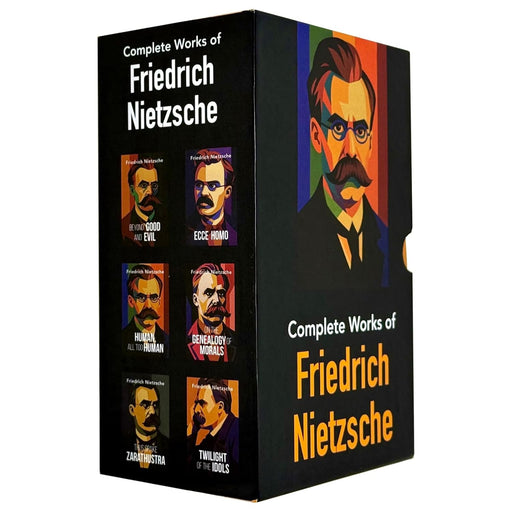 Friedrich Nietzsche 6-book collection box set by Rupa Publications, featuring paperback editions of his complete non-fiction works.