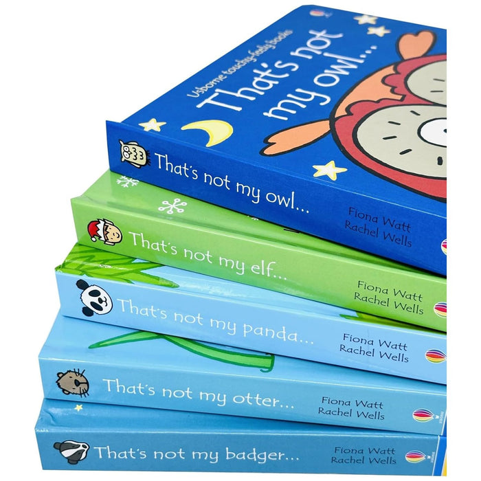 Usborne That's not my 5 Books Collection Set By Fiona Watt (Owl, Elf, Panda, Otter and Badger) - The Book Bundle