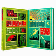 MinaLima Peter Pan J. M Barrie,Jungle Book Rudyard Kipling 2 Books Set Hardcover - The Book Bundle