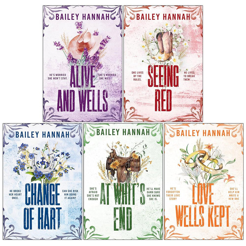 Wells Ranch Series 5 Books Collection Set by Bailey Hannah - Fiction - Paperback