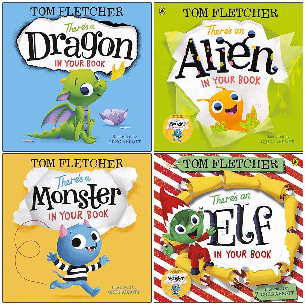 Tom Fletcher Who's In Your Book Series 4 Books Collection Set (There's ...
