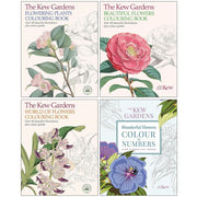 Kew Gardens Arts & Activities Series Collection 4 Books Set(The Kew Gardens Flowering Plants Colouring Book, The Kew Gardens Beautiful Flowers Colouring Book,The Kew Gardens Wonderful Flowers Colour-by-Numbers ) - The Book Bundle