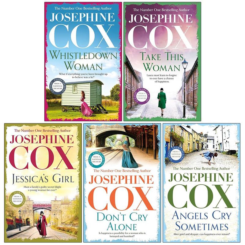 Josephine Cox Collection: five paperback fiction books by author Josephine Cox, arranged together on a plain background.