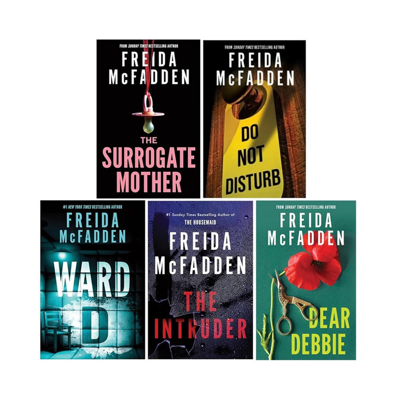 The Surrogate Mother, Do Not Disturb, Ward D & More 5 Books Collection Set by Freida McFadden - Fiction - Paperback