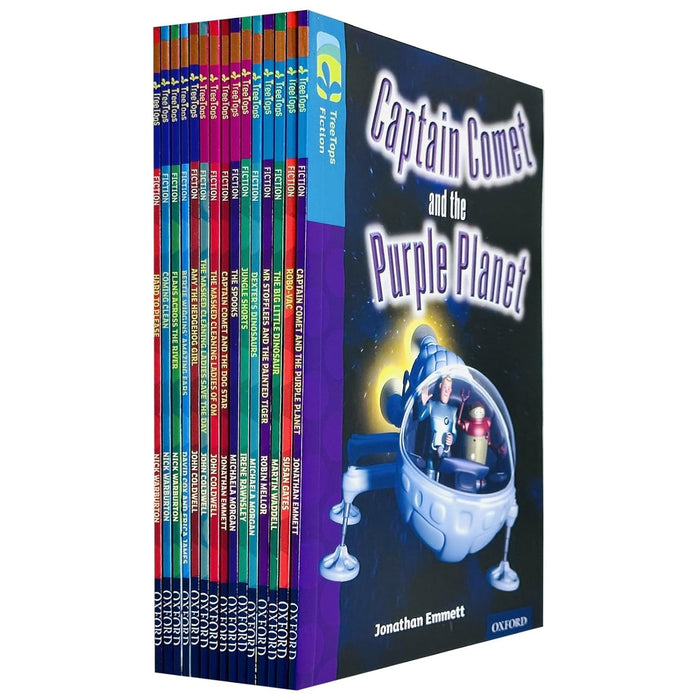 Oxford Reading Tree TreeTops Fiction Collection 15 Books Set (Captain Comet and the Purple Planet) - The Book Bundle