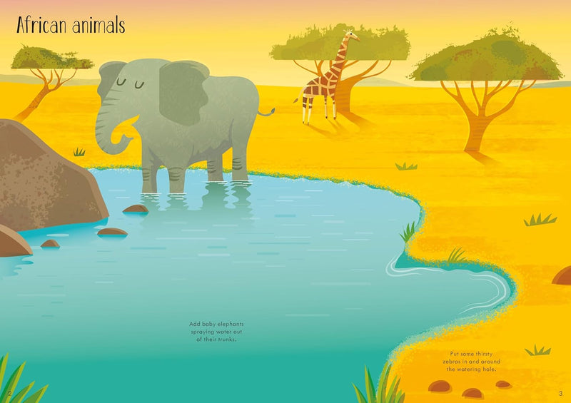 Usborne Animals Activity Pack 3 Books and over 160 Stickers - Fiction - Paperback
