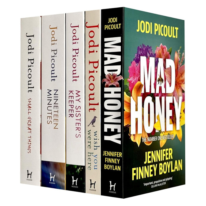 Jodi Picoult Collection 5 Books Set (Small Great Things, Nineteen Minutes, My Sister's Keeper, Wish You Were Here & Mad Honey) - The Book Bundle