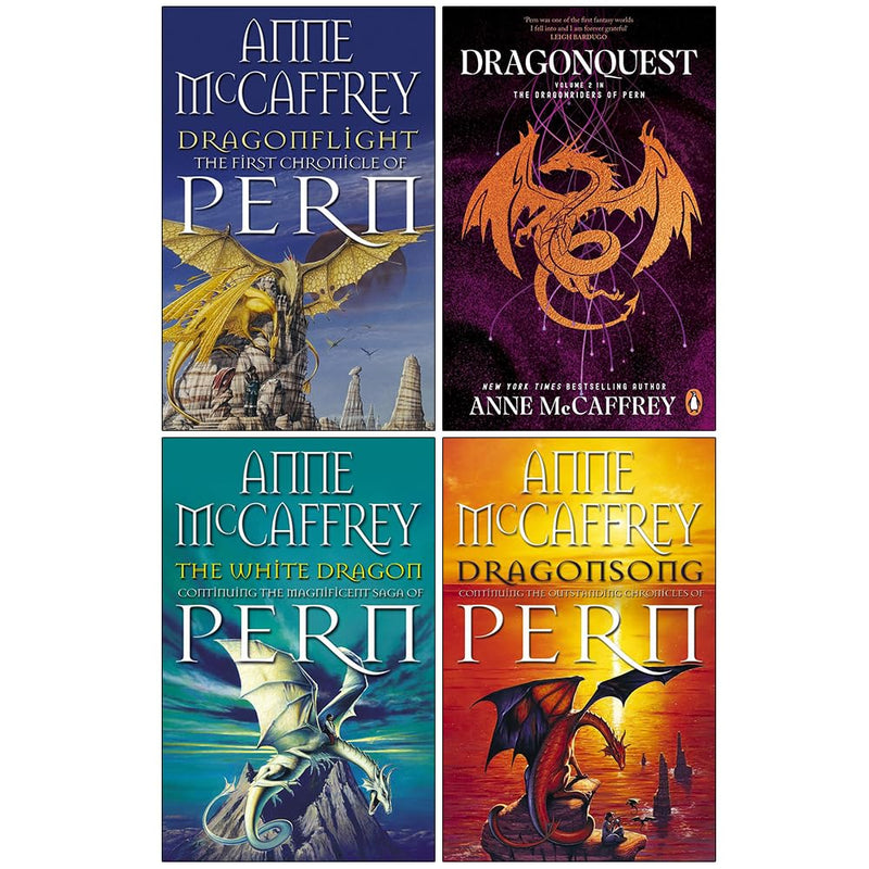 Dragonriders Of Pern 4 Books Collection Set By Anne McCaffrey - Fiction - Paperback