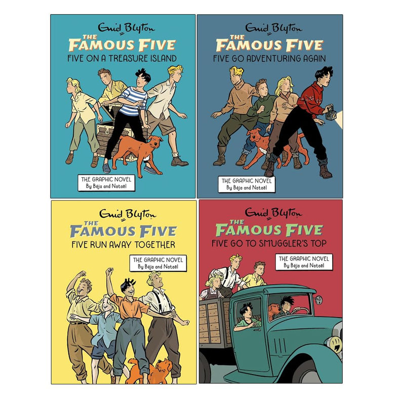 The Famous Five Graphic Novel 4 Books Collection Box Set By Enid Blyton