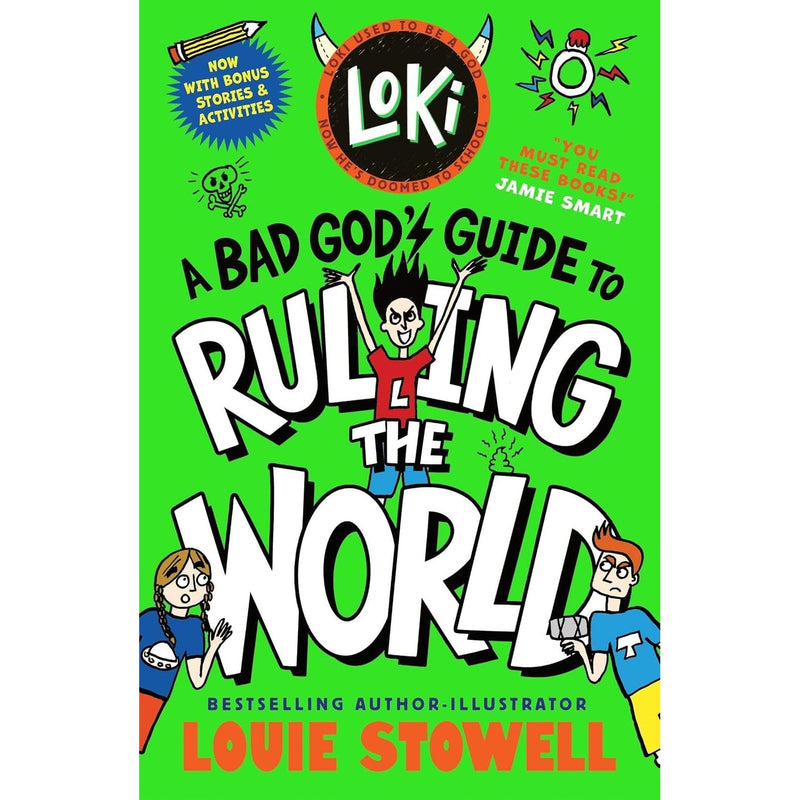 Loki A Bad God's Guide Series 4 Books Collection Set by Louie Stowell (Guide To Taking The Blame & Guide To Being Good)
