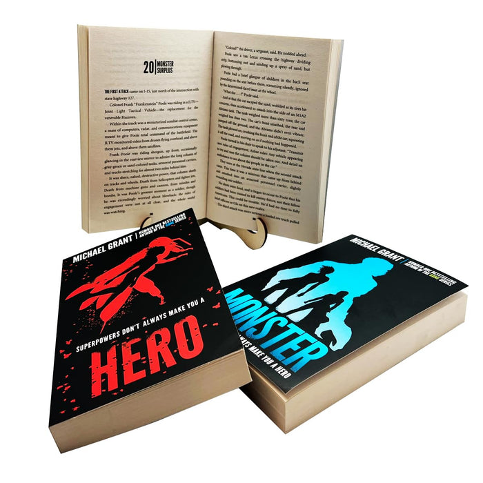 Michael Grant The Monster Series 3 Books Collection Set Monster, Villain & Hero - The Book Bundle