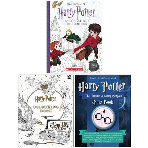 Harry Potter Collection 3 Books Set (Magical Art Colouring Book, Harry Potter Colouring ) - The Book Bundle