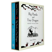 Set of two books by James Norbury featuring Big Panda and Tiny Dragon, including "The Journey" from the collection.