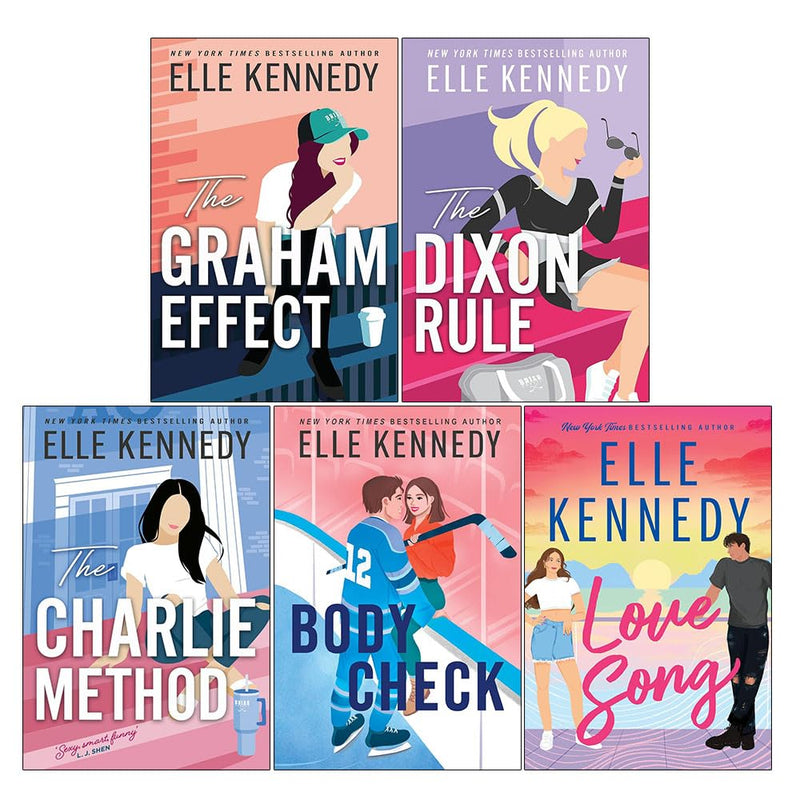 The Graham Effect, The Dixon Rule, The Charlie Method 5 Books Collection Set by Elle Kennedy - Fiction - Paperback