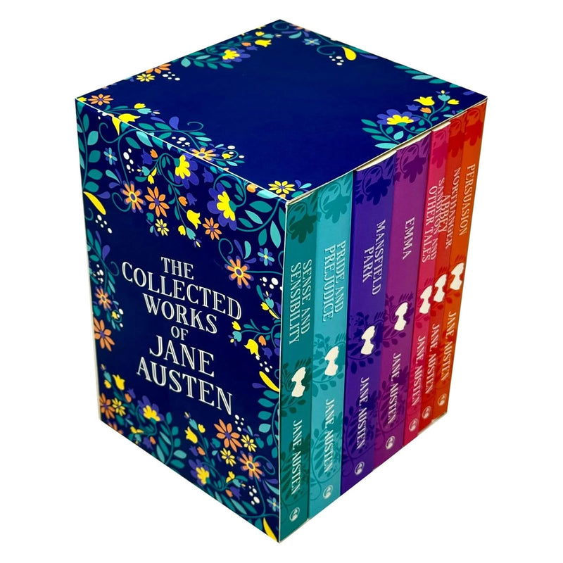 Six-book Jane Austen collection box set featuring classic fiction titles in mixed formats, published by Ryland Peters & Small.