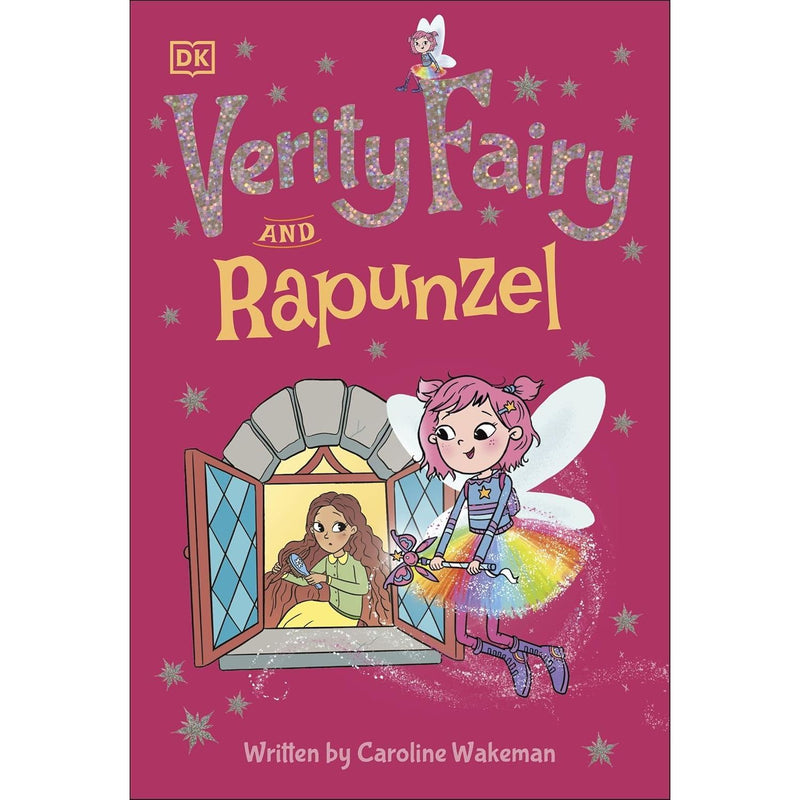 Verity Fairy 4-Book Set by Caroline Wakeman featuring Sleeping Beauty, Snow White, Rapunzel, and Cinderella paperback stories.