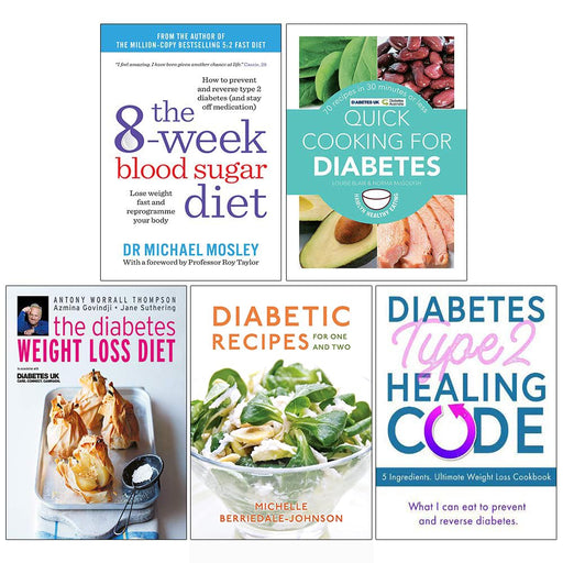 8 Week, Quick Cooking, The Diabetes , Diabetic Cooking , Diabetes Type 2  5 Books Collection Set - The Book Bundle