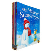 Children's Christmas storybook collection by Clement C. Moore, set of 10 Little Tiger Ltd books featuring holiday tales.