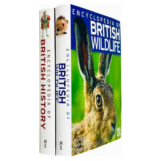 Encyclopedia of British Wildlife By Becky Miles & Encyclopedia of British History By Philip Steele 2 Books Collection Set - The Book Bundle