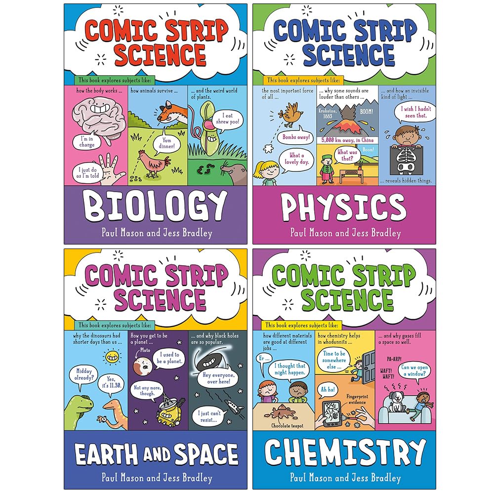Comic Strip Science Series 4 Books Collection Set By Paul Mason (Biolo ...