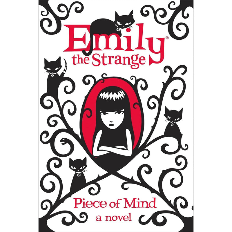 Emily the Strange 4-book collection set by Rob Reger and Jessica Gruner, hardcover fiction books with dark, whimsical cover art.