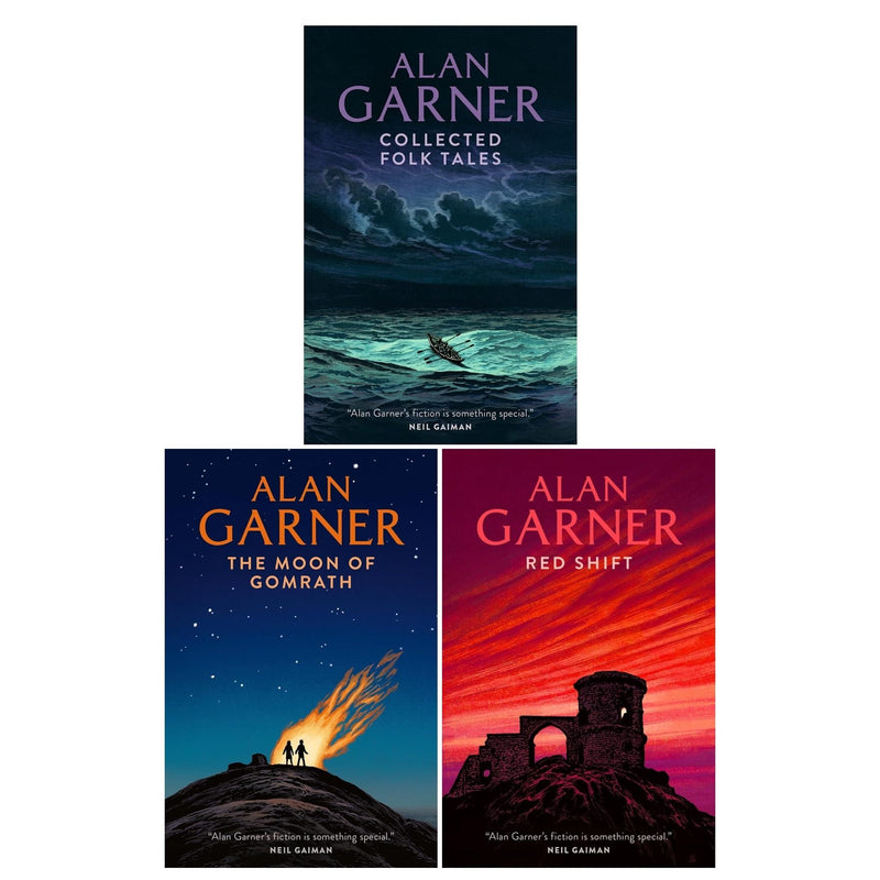 Alan Garner 3 Books Collection Set (Collected Folk Tales, Moon of Gomrath, Red Shift) - The Book Bundle