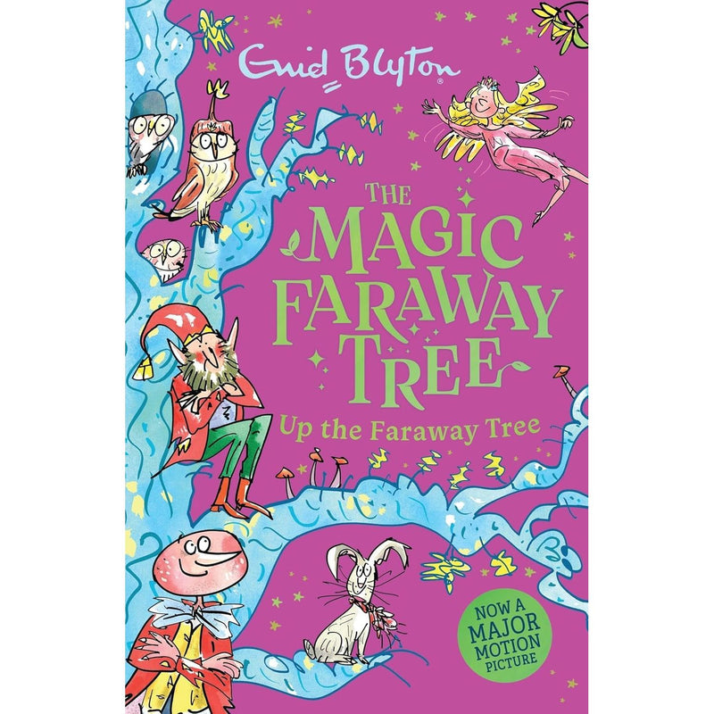 Six paperback The Magic Faraway Tree collection books by Enid Blyton, featuring colorful cover art from Hodder Children's Books.