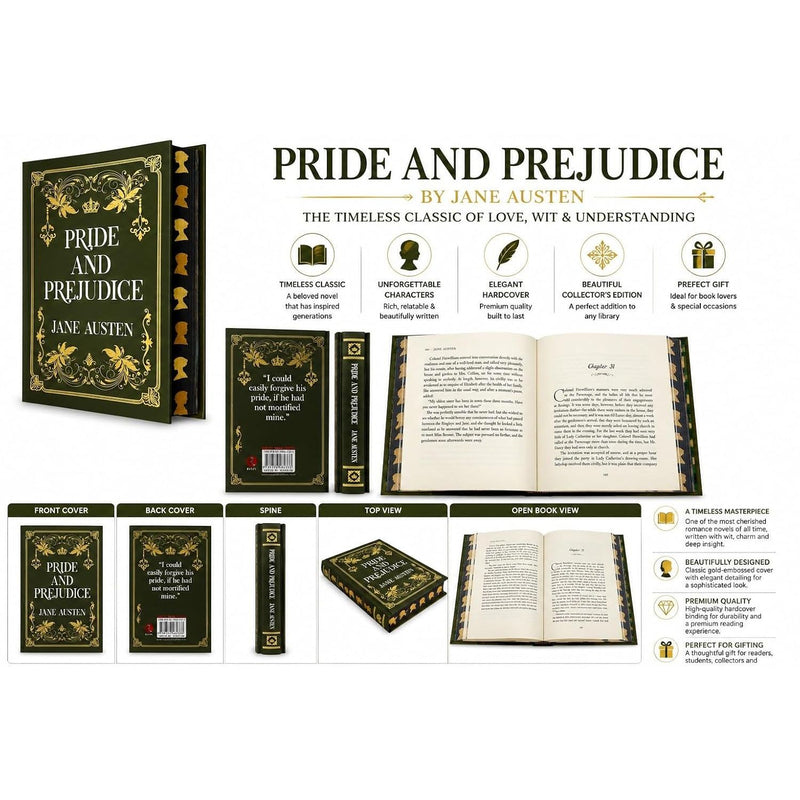 Pride And Prejudice Premium Hardcover Edition By Jane Austen - Fiction - Hardcover