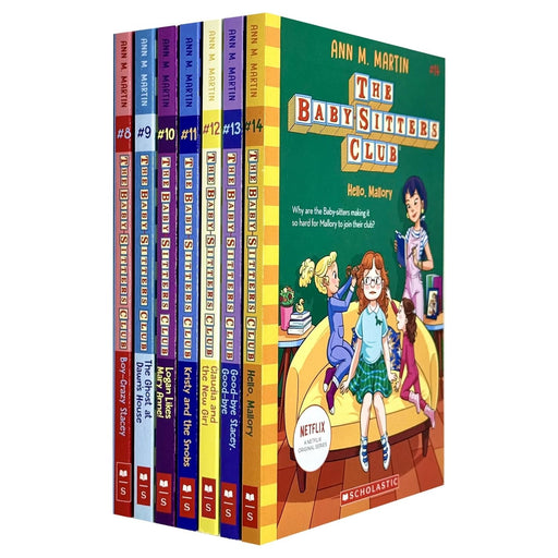The Babysitters Club Volume 8-14 Collection 7 Books Set By Ann M. Martin (Boy-Crazed Stacey, The Ghost at Dawn's House, Logan Likes Mary Anne!) - The Book Bundle