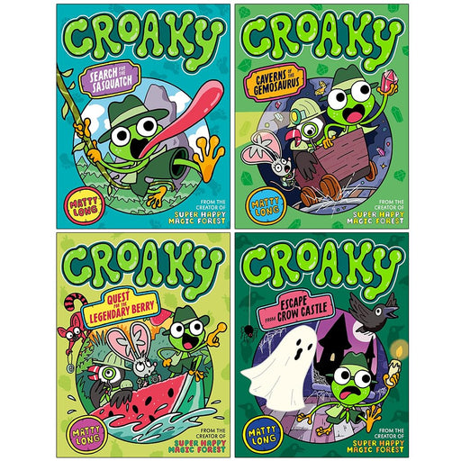 Croaky Series 4 books collection set by Matty Long in paperback, suitable for ages 7-9, fiction books by OUP Oxford Ltd