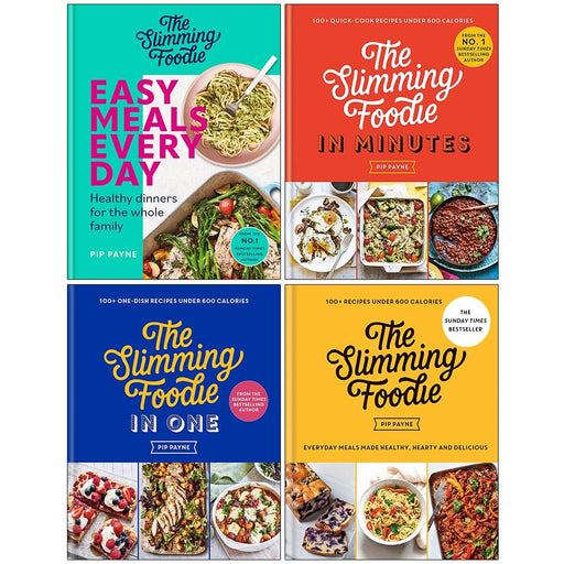 Pip Payne Collection 4 Books Set (The Slimming Foodie Easy Meals Every Day, The Slimming Foodie in Minutes, ) - The Book Bundle