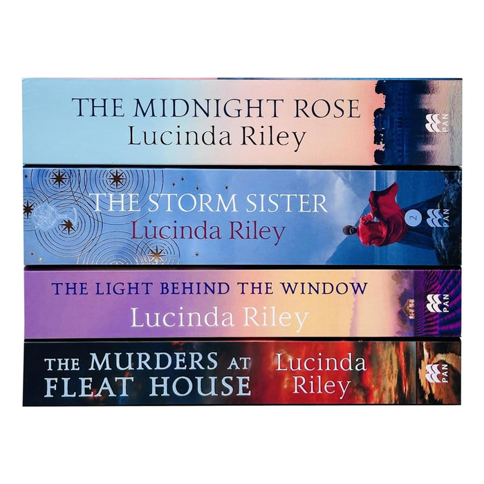 Lucinda Riley 4 books Set (The Light Behind The Window,The Storm Sister,The Midnight Rose,The Murders At Fleat House) - The Book Bundle
