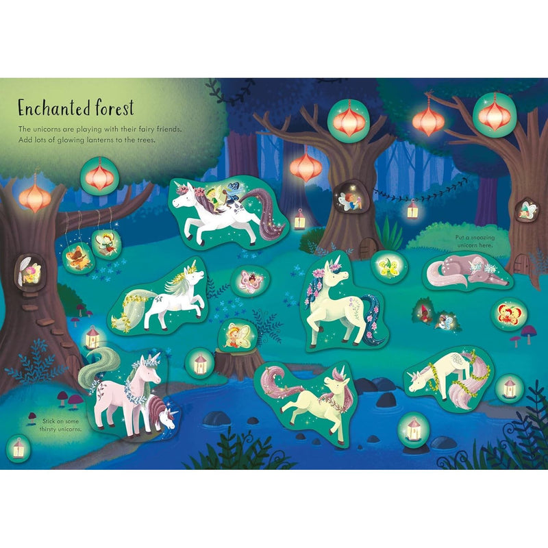 Usborne Sparkly Stickers 5 Books Collection Set (Sparkly Summer, Fairies, Unicorns, Princesses and Sparkly Sticker) - The Book Bundle