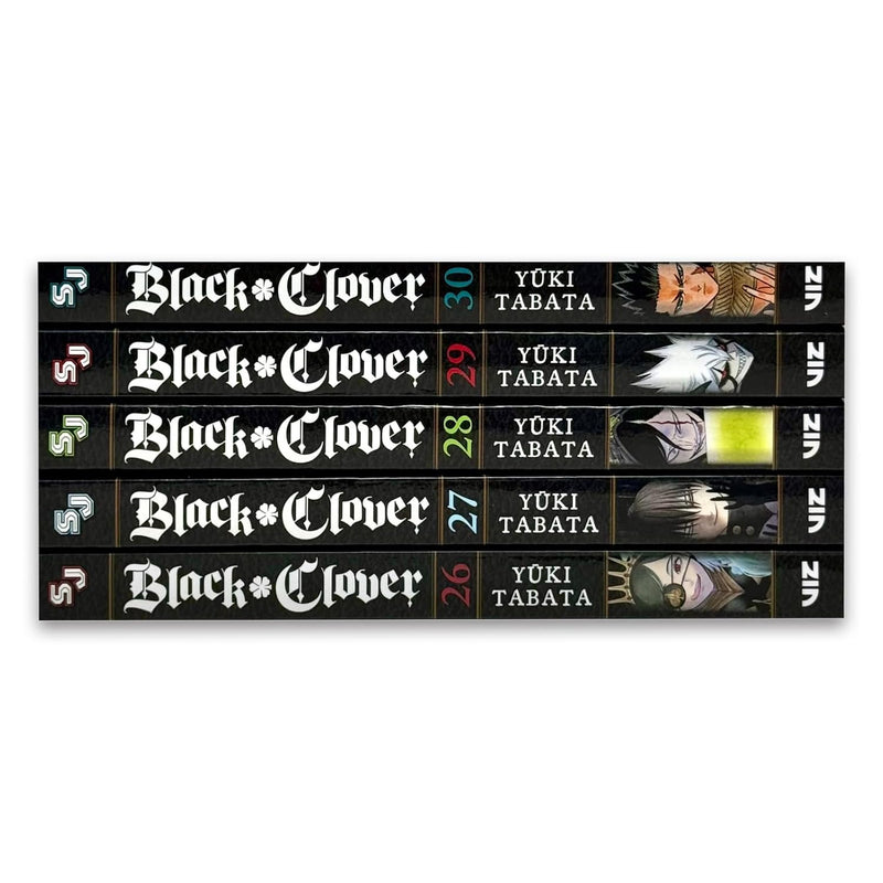 Black Clover Vol 26-30 5 Books Collection Set by Yuki Tabata - Fiction - Paperback