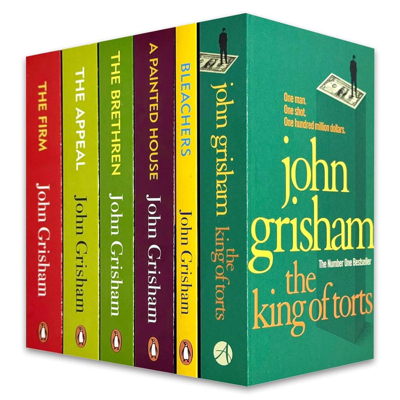 John Grisham Collection The Grisham Legal Classics 6 Books Set (SET 1) (The King of Torts, Bleachers, The Brethren, The Firm, A Painted House & The Appeal) - Fiction - Paperback