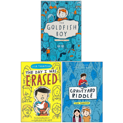 Lisa Thompson Collection 3 Books Set (The Goldfish Boy, The Day I Was Erased, The Graveyard Riddle) - The Book Bundle