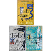 Fitz and the Fool series 3-book collection set by Robin Hobb, hardcover editions published by HarperVoyager, featuring fantasy novel covers.