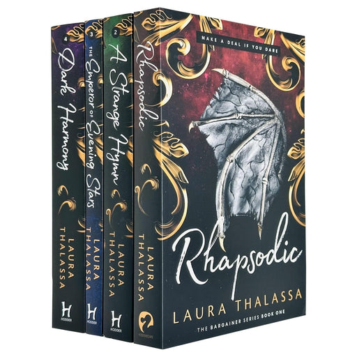 The Bargainer Series 4 Books Collection Set by Laura Thalassa (Rhapsodic, The Emperor of Evening Stars) - The Book Bundle