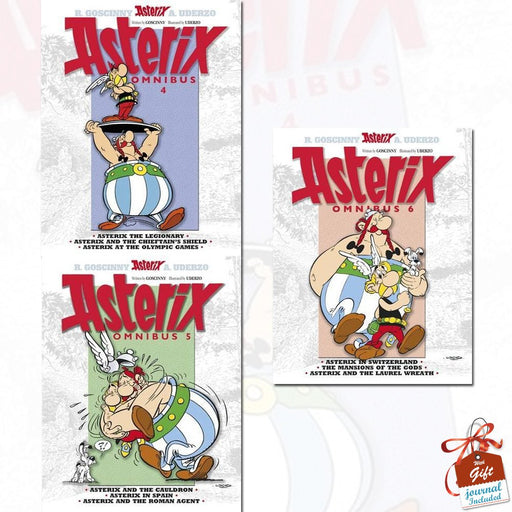 Omnibus Asterix Series 2 : Vol 4 - 6 , 9 Titles in 3 Books Collection - The Book Bundle