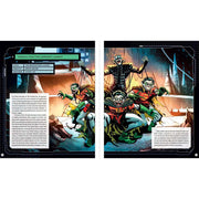 Illustrated guidebook by Matthew K. Manning featuring Batman and the Dark Knight's multiverse, published by Titan Books.
