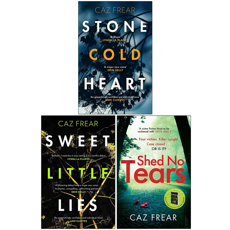 Caz Frear Collection 3-book set of crime novels including Stone Cold Heart, Sweet Little Lies, and Shed No Tears by Zaffre