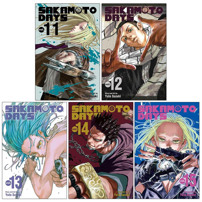Sakamoto Days Volume 11-15 Collection 5 Books Set By Yuto Suzuki - The Book Bundle