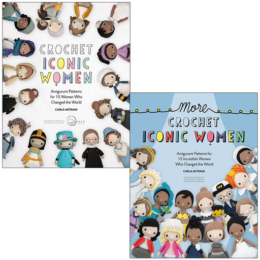 Crochet Iconic Women Collection 2 Books Set By Carla Mitrani - The Book Bundle
